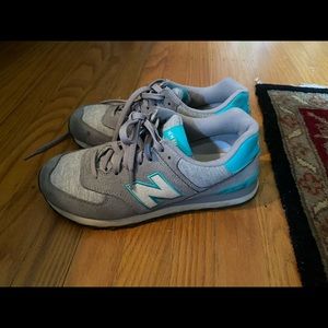 New balance 574 sneakers grey and teal